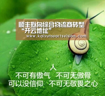 顺丰拟向综合物流商转型“开云地址”(图2) 开云足球